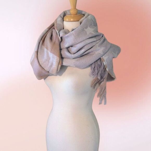 ISA & Stef Reversible Oblong Muffler Scarf Wrap‎ One Size NWT - Picture 9 of 13
